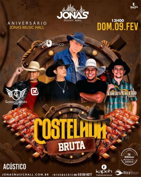 Gustavo & Leandro, Eder & Cícero Viola e Ouro Branco - Costela Bruta