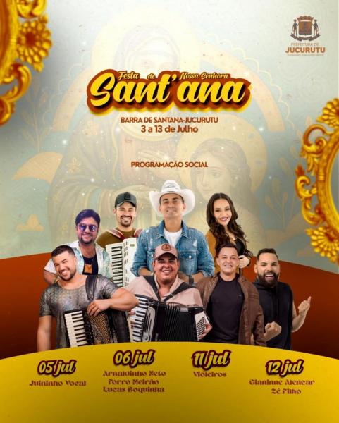 Arnaldinho Netto, Forró Meirão e Lucas Boquinha - Festa de Santana 2025
