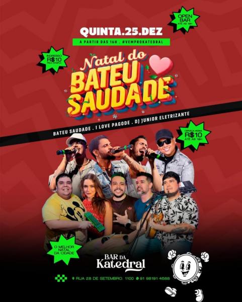 Bateu Saudade, I Love Pagode e Dj Júnior Eletrizante