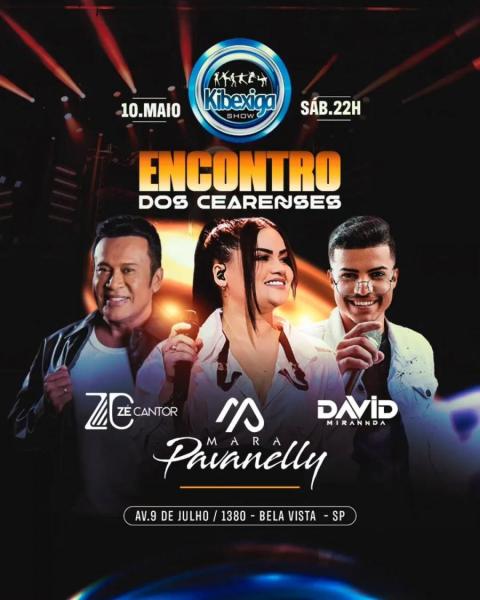 Zé Cantor, Mara Pavanelly e David Miranda - Encontro dos Cearenses