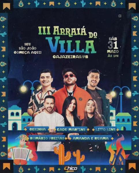 Cesinha, Kadu Martins, Litto Lins, Romário Freitas e Amanda & Ruama - III Arraiá do Villa 2025