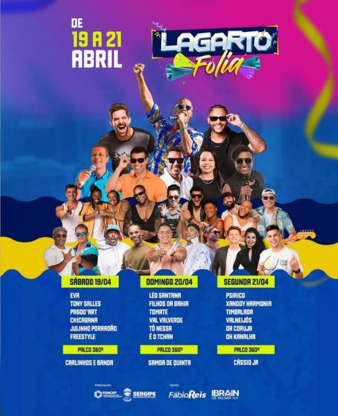 Psirico, Xanddy Harmonia, Timbalada, Valneijós, Dr. Coruja e Oh Kanalha - Lagarto Folia 2025
