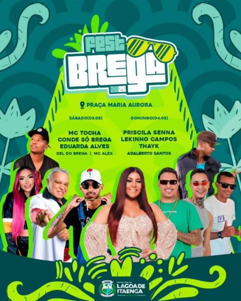 Mc Tocha, Conde Só Brega, Eduarda Alves, Del do Brega e Mc Alex - Fest Brega 2025