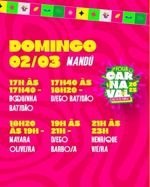 Boquinha Batidão, Diego Batidão, Mayara Oliveira, Diego Barbosa e Henrique Vieira - Carnaval de Lagoa de Pedras 2025