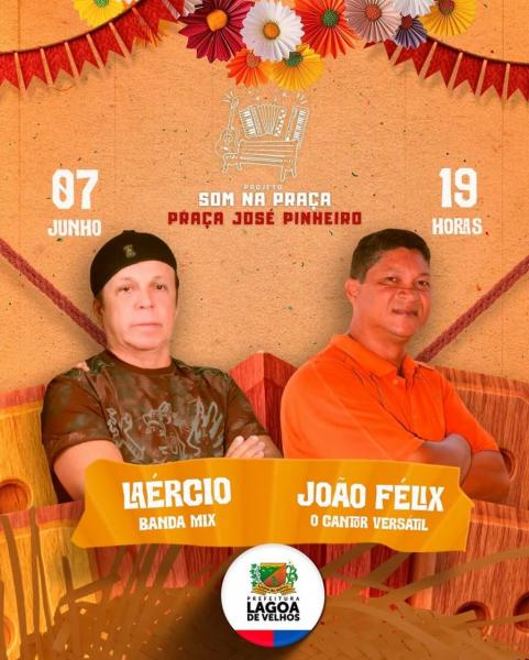 Laércio Banda Mix e João Félix O Cantor Versátil - Som na Praça