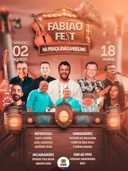 Iverson Sanfoneiro, Davi, Caetano da Ingazeira, Curió de Bela Rosa,  Barra Mansa, Felipe Pereira, João Lourenço e Antônio Silva - Fabião Fest 2025