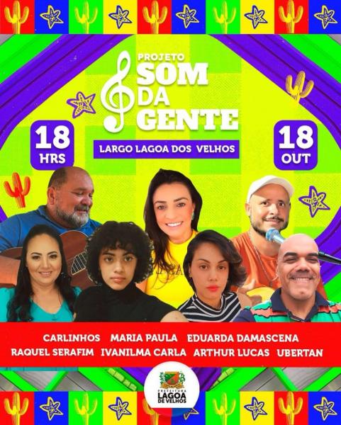 Carlinhos, Maria Paula, Eduarda Damascena, Raquel Serafi, Ivanilma Carla, Arthur Lucas e Ubertan - Projeto Som da Gente