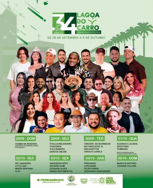 Anderson Neiff, Rogério Som, Eduarda Alves e Banda Sentimentos