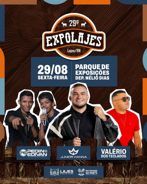 Junior Vianna, Valério dos Teclados e Pedin & Edivan - 29ª Expolajes 2025