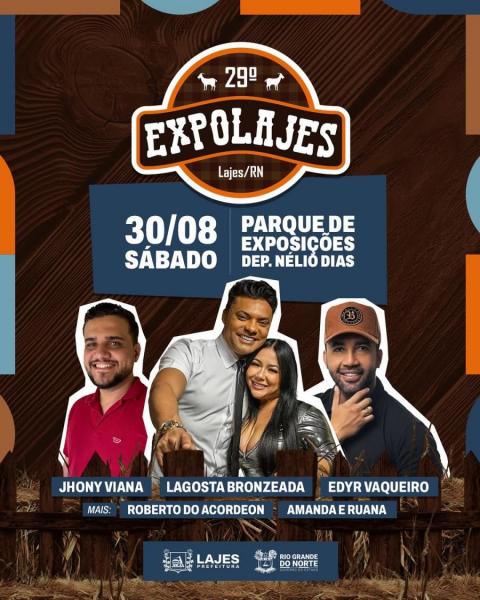 Lagosta Bronzeada, Edyr Vaqueiro, Jhony Viana, Roberto do Acordeon e Amanda & Ruama - 29ª Expolajes 2025