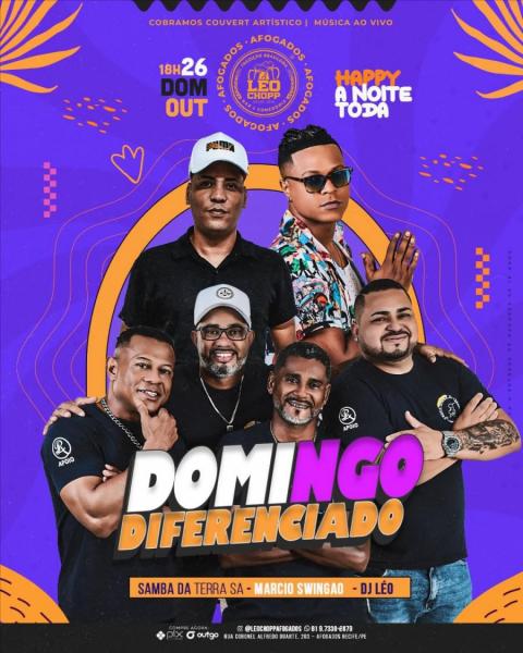 Samba da Terra SA, Marcio Swingão e Dj Léo - Domingo Diferenciado
