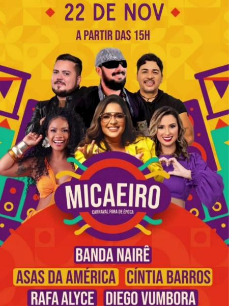 Asas da América, Cíntia Barros, Rafa Alyce e Diego Vumbora - Micaeiro 2025