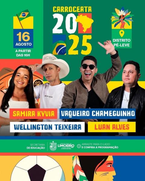 Samira Kyvia, Vaqueiro Chameguinho, Wellington Teixeira e Luan Alves - Carroceata 2025