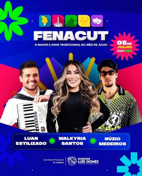 Walkyria Santos, Luan Estilizado e Núzio Medeiros - FENACUT 2025