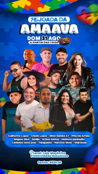 Guilherme Lopes, Chielly Lopes, Elton Samba A7, Priscyla Arrazo, Wagner Silva, Radja, Arthur Santos, Matheus Pankadão, Thiaguinho, Marcone show e Wall Borja - Feijoada da Amaava 2025