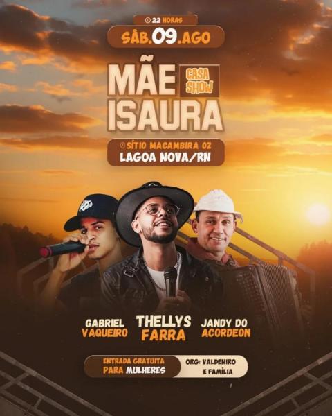 Thellys Farra, Gabriel Vaqueiro e Jandy do Acordeon