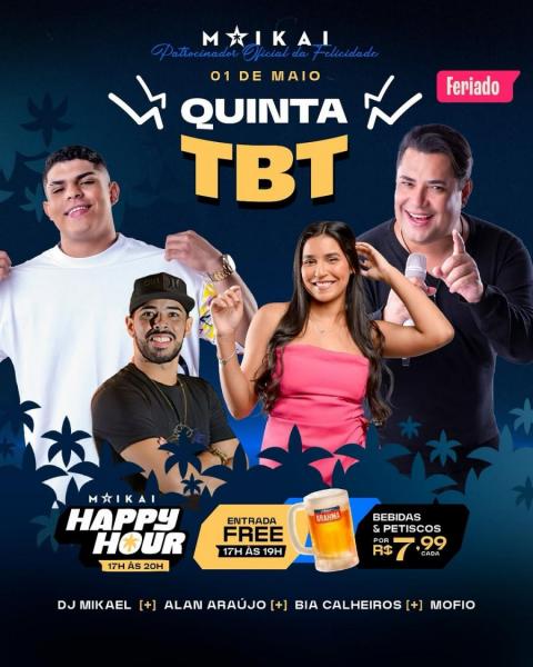 Dj Mikael, Alan Araújo, Bia Calheiros e Mofio - Quinta TBT