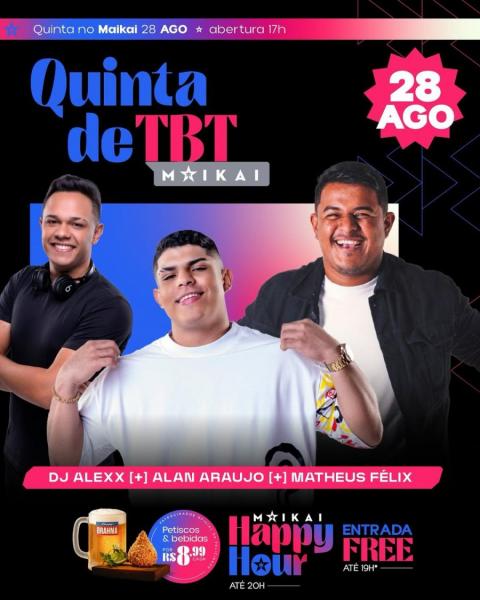 Dj Alexx, Alan Araújo e Matheus Félix
