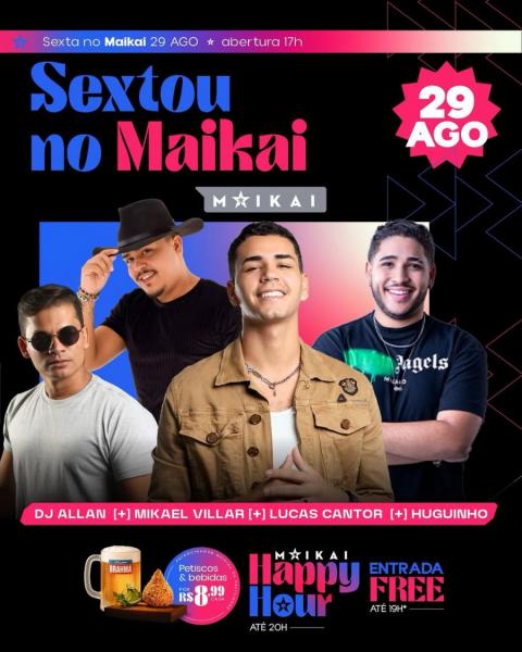 Dj Allan, Mikael Villa, Lucas Cantor e Huguinho