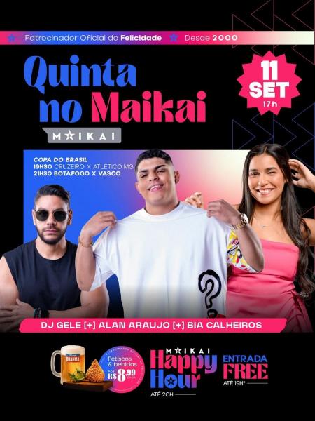 Alan Araújo, Bia Calheiros e Dj Gele