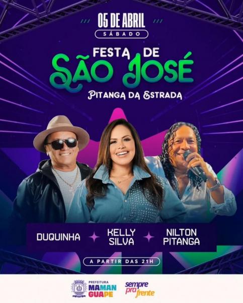 Kelly Silva, Duquinha e Nilton Pitanga - Festa de São José