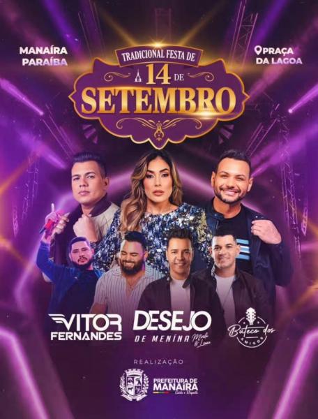 Desejo de Menina, Vitor Fernandes e Boteco dos Amigos - Festa de 14 de Setembro 2025