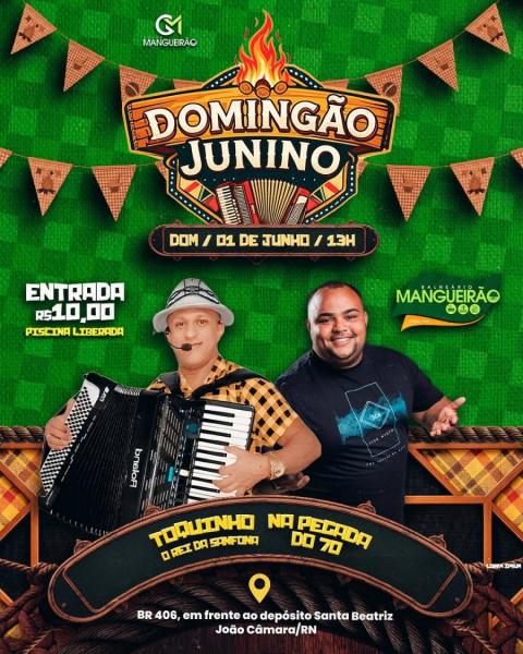 Toquinho O Rei da Sanfona e Na Pegada do 70 - Domingão Junino