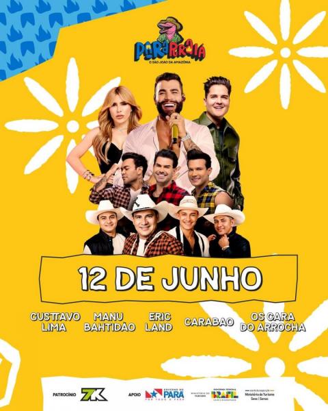 Gusttavo Lima, Manu Bathidão, Eric Land, Cabarao e Os Cara do Arrocha - Pararraiá 2025