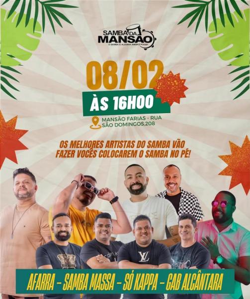 Afarra, Samba Massa, Só Kappa e Cab Alcântara - Samba da Mansão