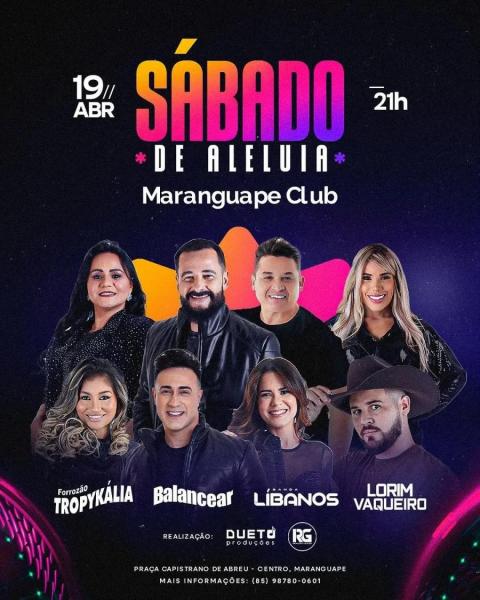 Forrozão Tropykália, Balancear, Banda Líbanos e Lorim Vaqueiro - Sábado de Aleluia