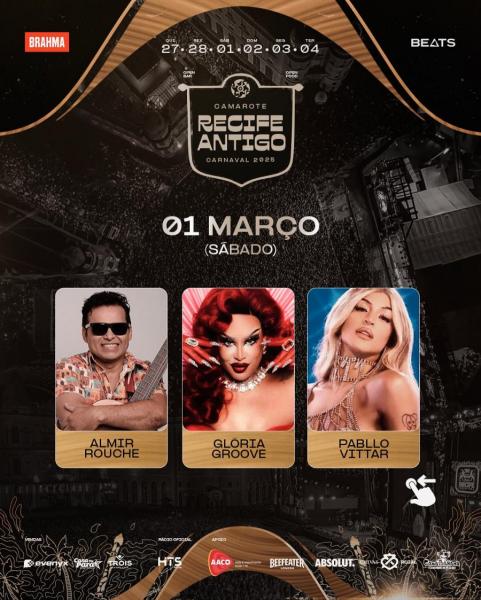 Almir Rouche, Glória Groove e Pabllo Vittar