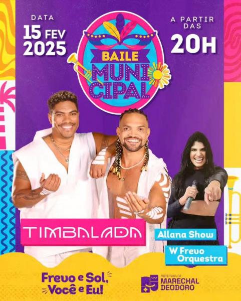 Timbalada, Allan Show e W Frevo Orquestra - Baile Municipal