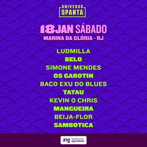 Belo, Ludmilla, Os Garotin, Kevin O Chris e Tatau - Universo Spanta