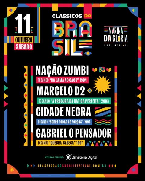 Nação Zumbi, Marcelo D2, Cidade Negra e Gabriel O Pensador - Clássicos do Brasil