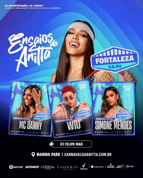 Anitta, Mc Danny, WIU e Simone Mendes - Ensaios da Anitta
