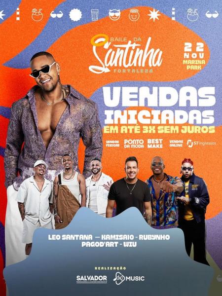 Léo Santana, Kamisa10, Rubynho, Pagodart e Wiu - Baile da Santinha