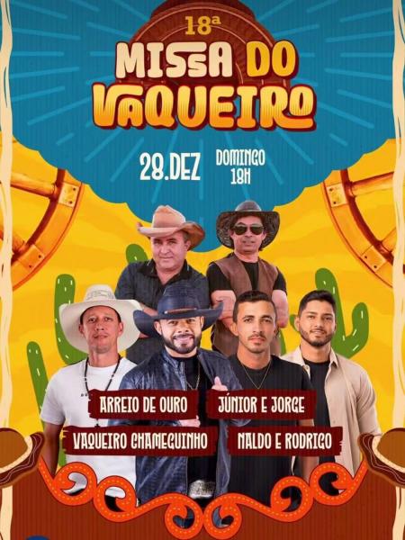 Arreio de Ouro, Júnior & Jorge, Vaqueiro Chameguinho e Naldo & Rodrigo - 18ª Missa do Vaqueiro 2025
