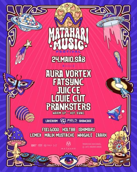 Aura Vortex, Fat Sync, Juicce, Louie Cut e Pranksters - Matahari Music Festival 2025