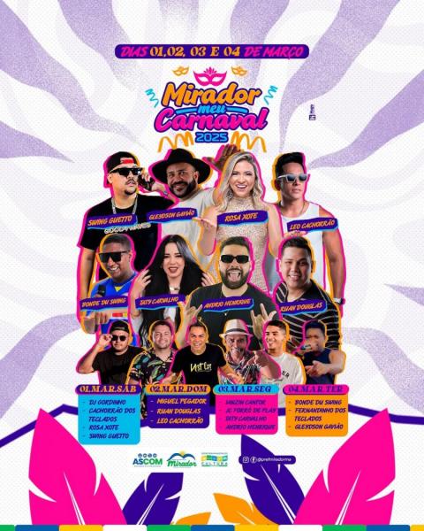 Miguel Pegador, Ruan Douglas e Léo Cachorrão - Mirador Meu Carnaval 2025