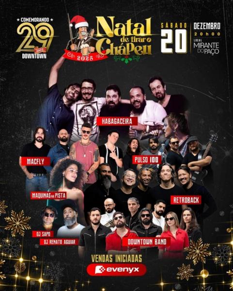Macfly, Retroback, Pulso 100, Máquina na Pista, Downton Band e Dj Sapo - Natal de Tirar o Chápeu 2025