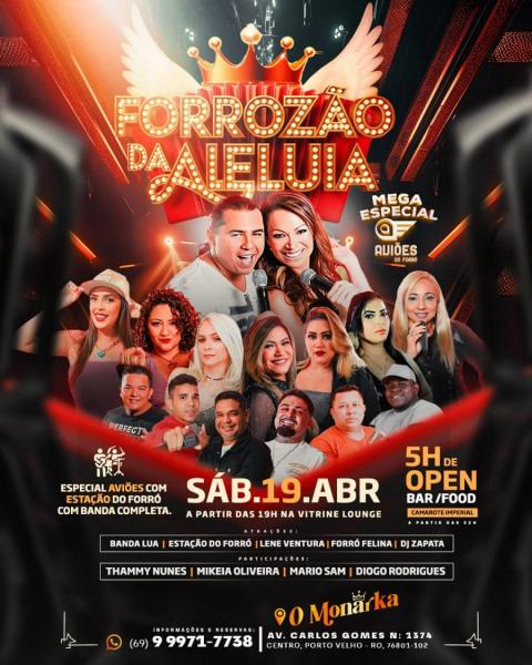 Banda Lua, Estação do Forró, Lene Ventura, Forró Felina e Dj Zapata - Forrozão da Aleluia