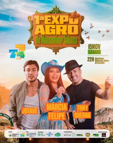 Márcia Felipe, Jotavê e Tony Guerra - 1ª Expo Agro