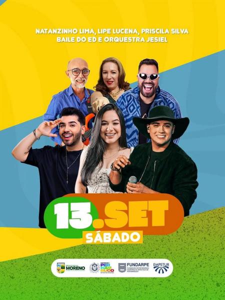 Natanzinho Lima, Lipe Lucena, Priscila Silva, Baile do ED e Orquestra Jesiel