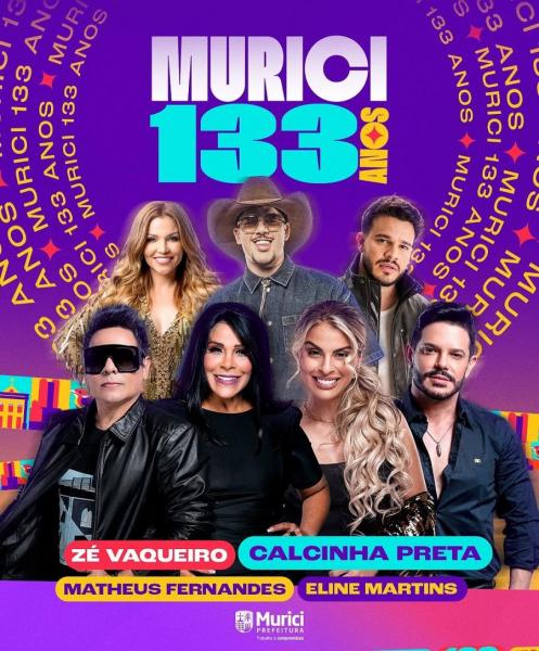 Zé Vaqueiro, Calcinha Preta, Matheus Fernandes e Eline Martins