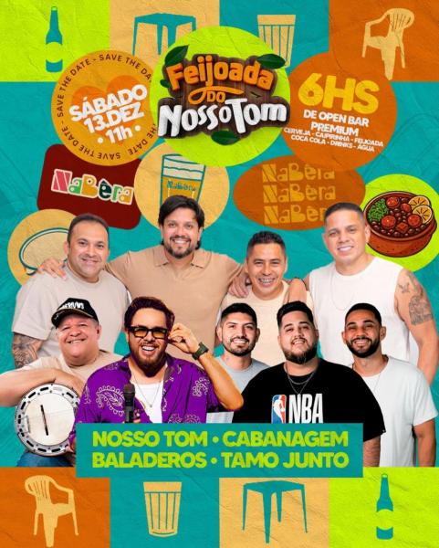 Nosso Tom, Cabanagem, Baladeros e Tamo Junto - Feijoada do Nosso Tom