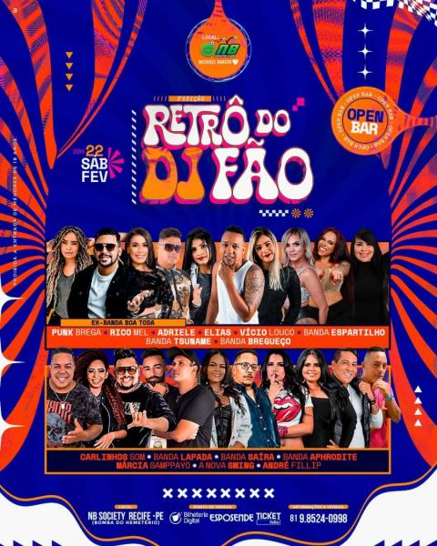 Punk Brega, Rico Mel, Adriele, Elias, Vício Louco, Banda Espartilho, Banda Tsuname e Banda Gregueço - Retrô do Dj Fão