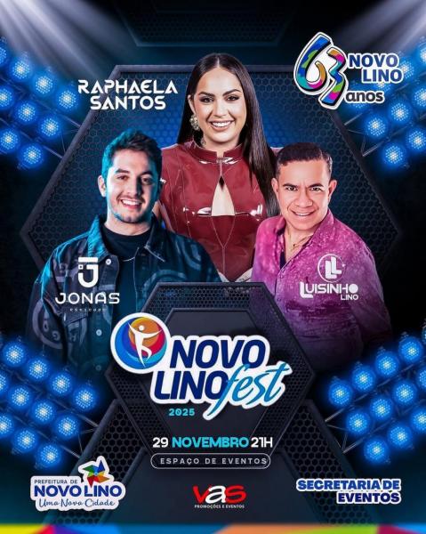 Raphaela Santos, Jonas Esticado e Luisinho Lino - Novo Lino Fest 2025