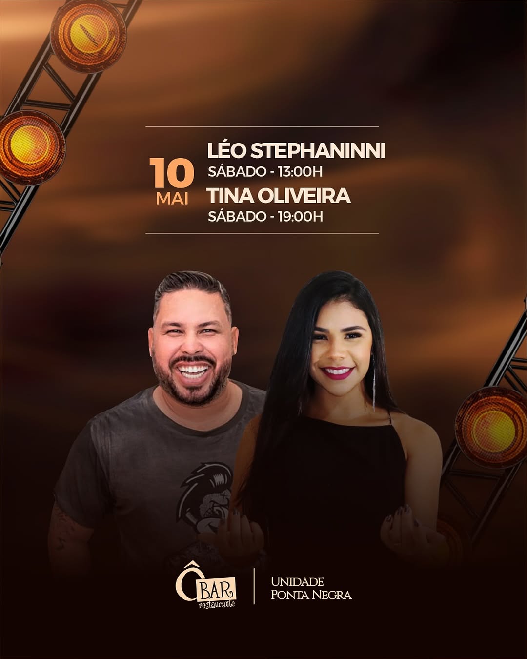 Léo Stephaninni e Tina Oliveira