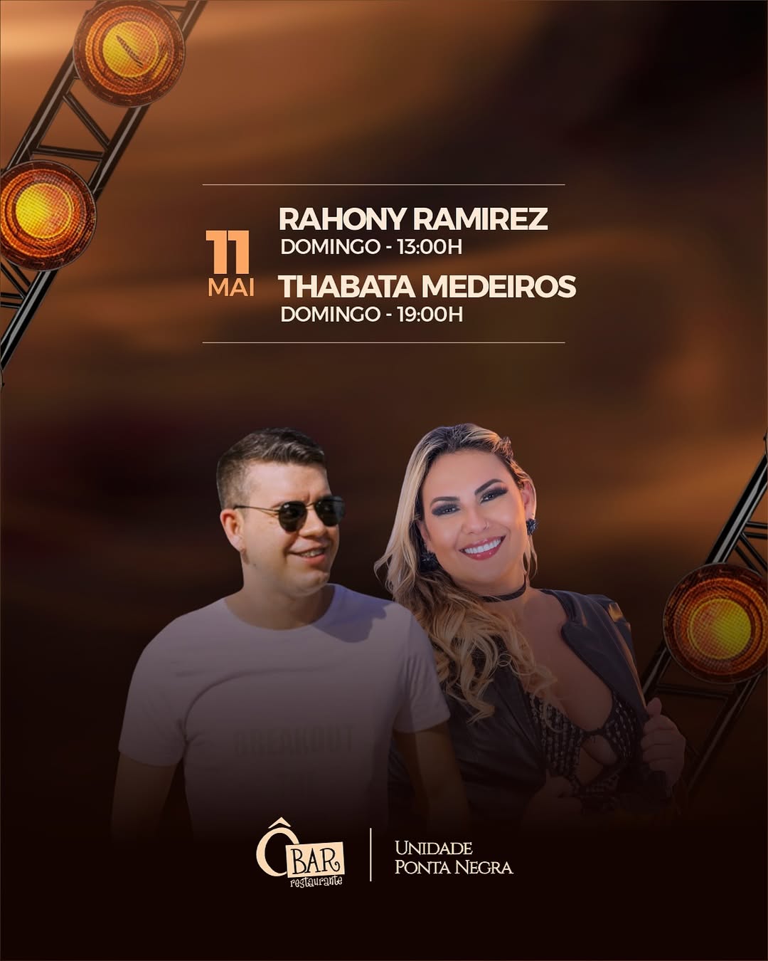 Rahony Ramirez e Thabata Medeiros