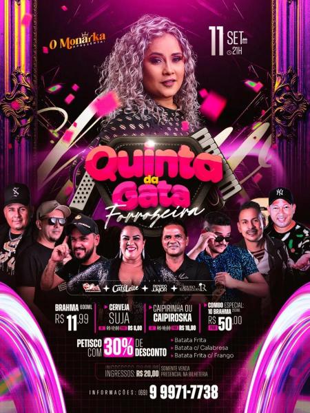 Gata Forrozeira, Banda Café com Leite, Ricardo Júnior e Louro Rodrigues - Quinta da Gata Forrozeira